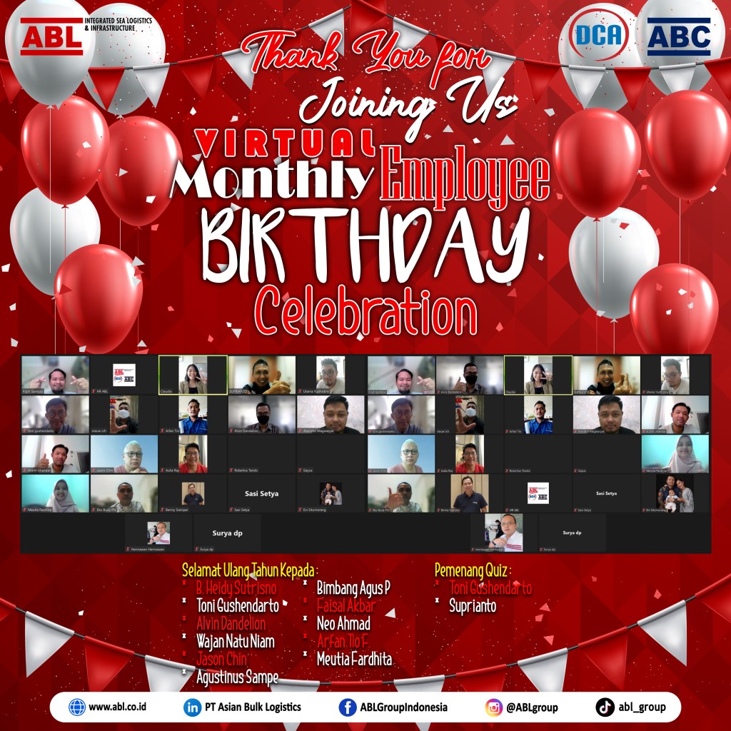 Thx Join Virtual Birthday Celebration Agustus